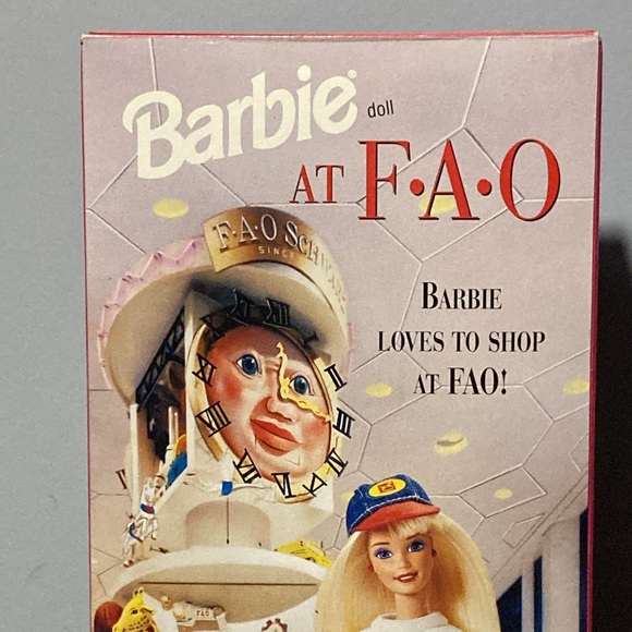 NRFB BARBIE at FAO, loves to shop, 1990’s Special Ed. Perfect box. $39 - Picture 2 of 7